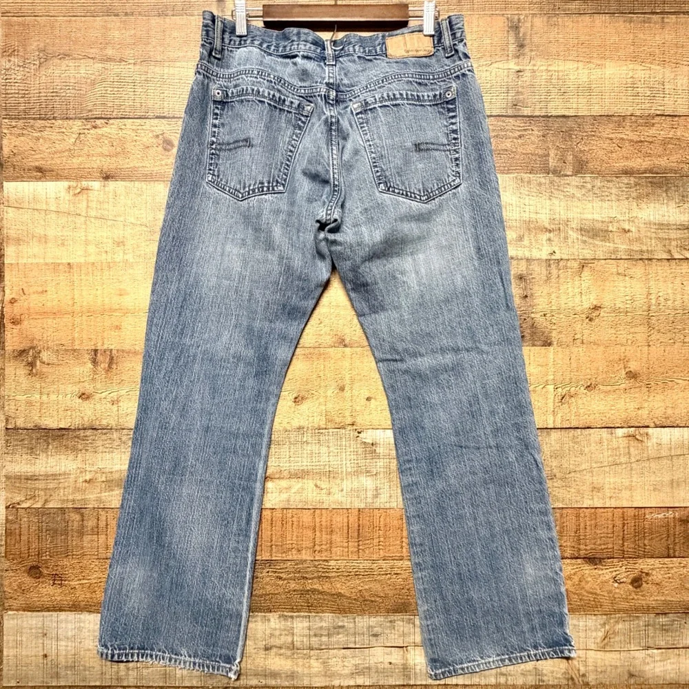 Calvin Klein Jeans Mens 34 Bootcut Light Wash Blue Denim 100% Cotton